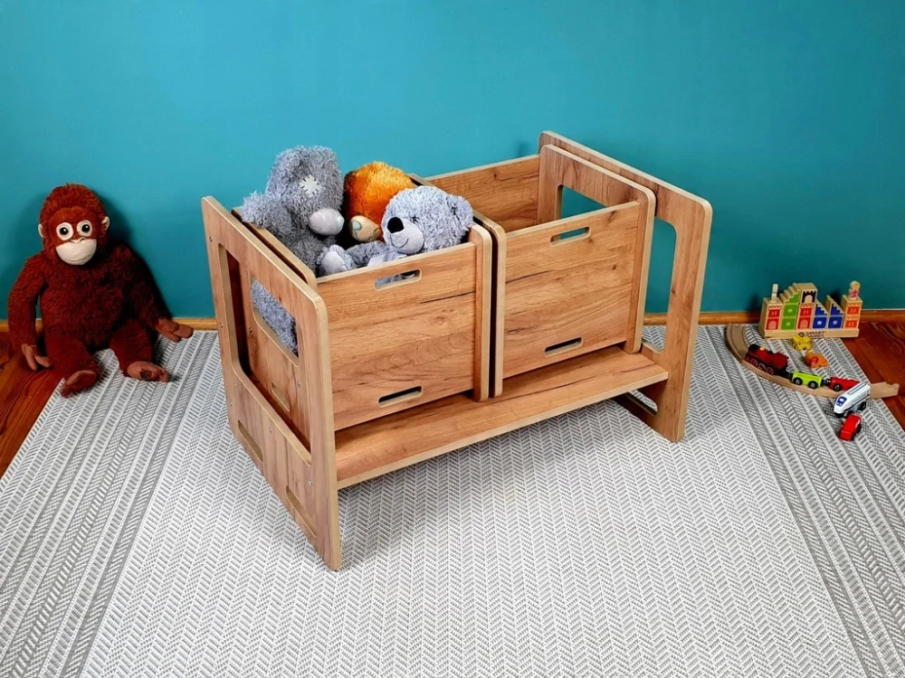 Dětský stůl a židlička - sestava 3v1 - buk