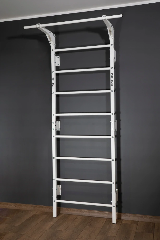 Gymnastický žebřík - ocel, šedá