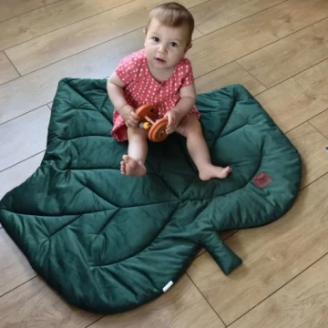 Hrací podložka LEAF - tmavě šedá