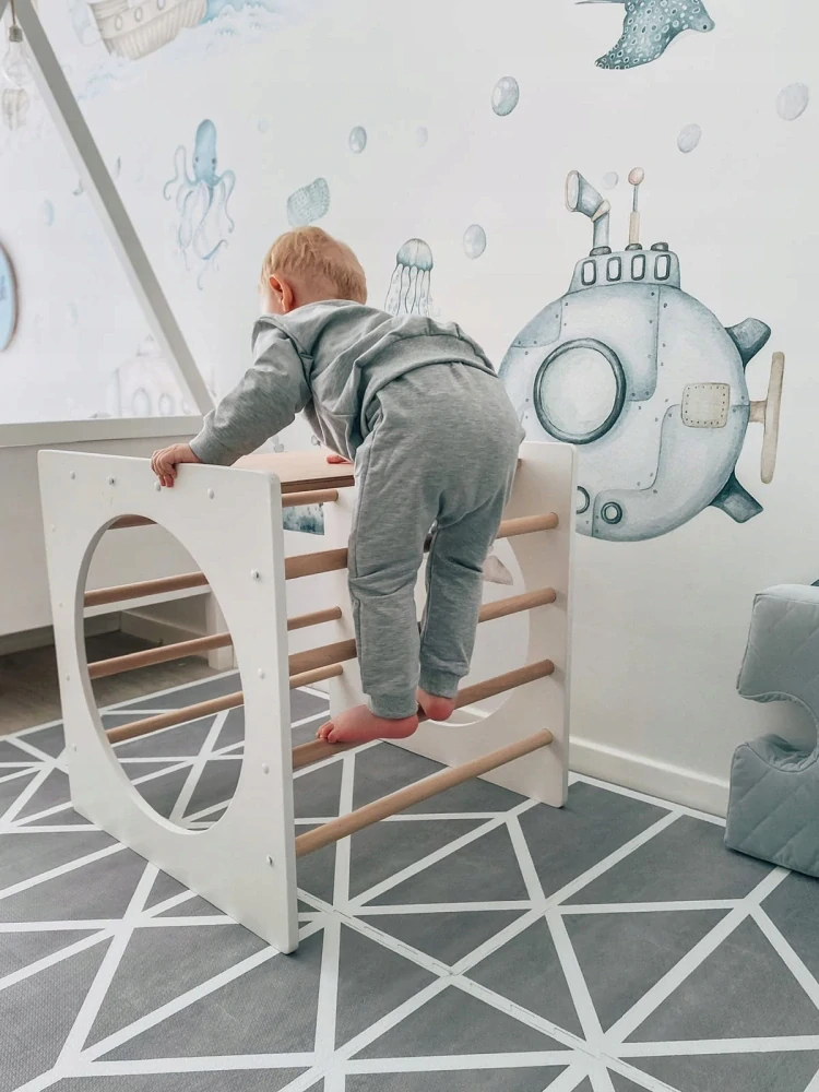 Lezecká montessori kostka - natural
