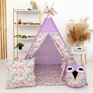 Stan teepee pro děti PURPLE