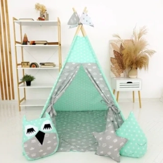 Stan teepee pro děti MINT Crown